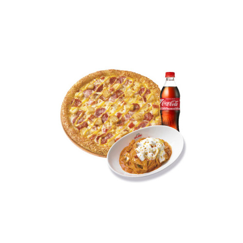 오리지널 위스콘신 치즈 포테이토(L)+파파스 파스타(로제)+코카-콜라500ml