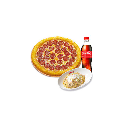치즈롤 페퍼로니(L)+파파스 파스타(화이트)+코카-콜라500ml
