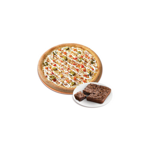 오리지널 스파이시 치킨 랜치(L)+더블 초코칩 브라우니